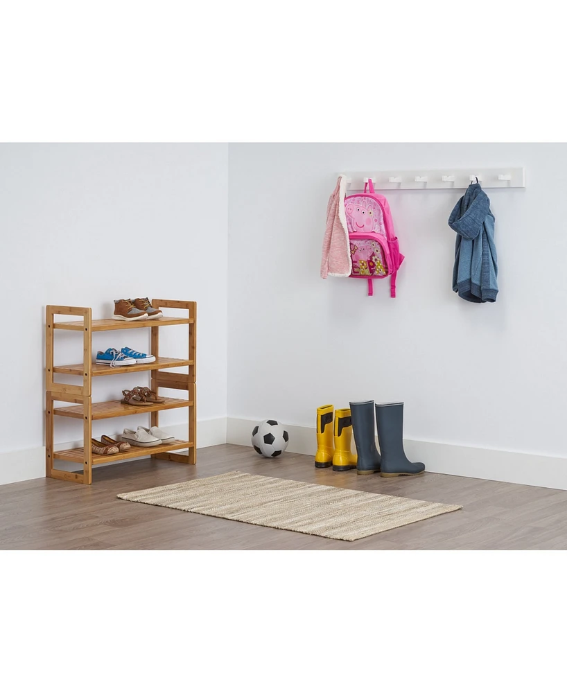 Trinity Bamboo Shoe Rack, Pack of 2