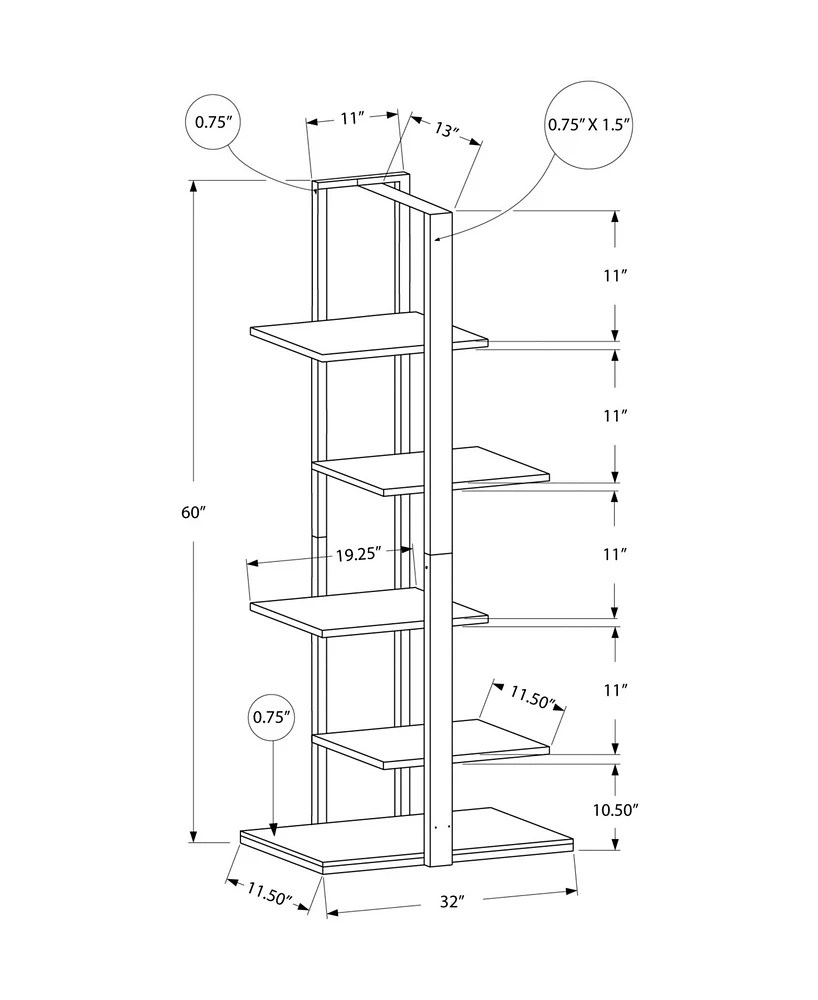 Monarch Specialties Bookcase