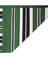 Lauren Ralph Lauren Leopold Stripe LRL2462K Green 4' X 6' Outdoor Area Rug