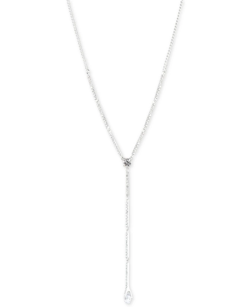 Givenchy Crystal Lariat Necklace, 16"' + 3" extender