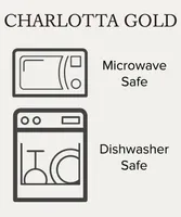 Noritake Charlotta Gold 60 Pc. Dinnerware Set, Service for 12