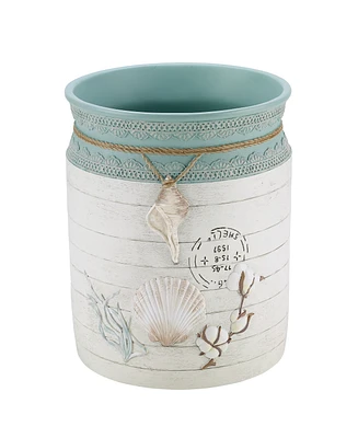 Avanti Farmhouse Shell Textured Resin Wastebasket