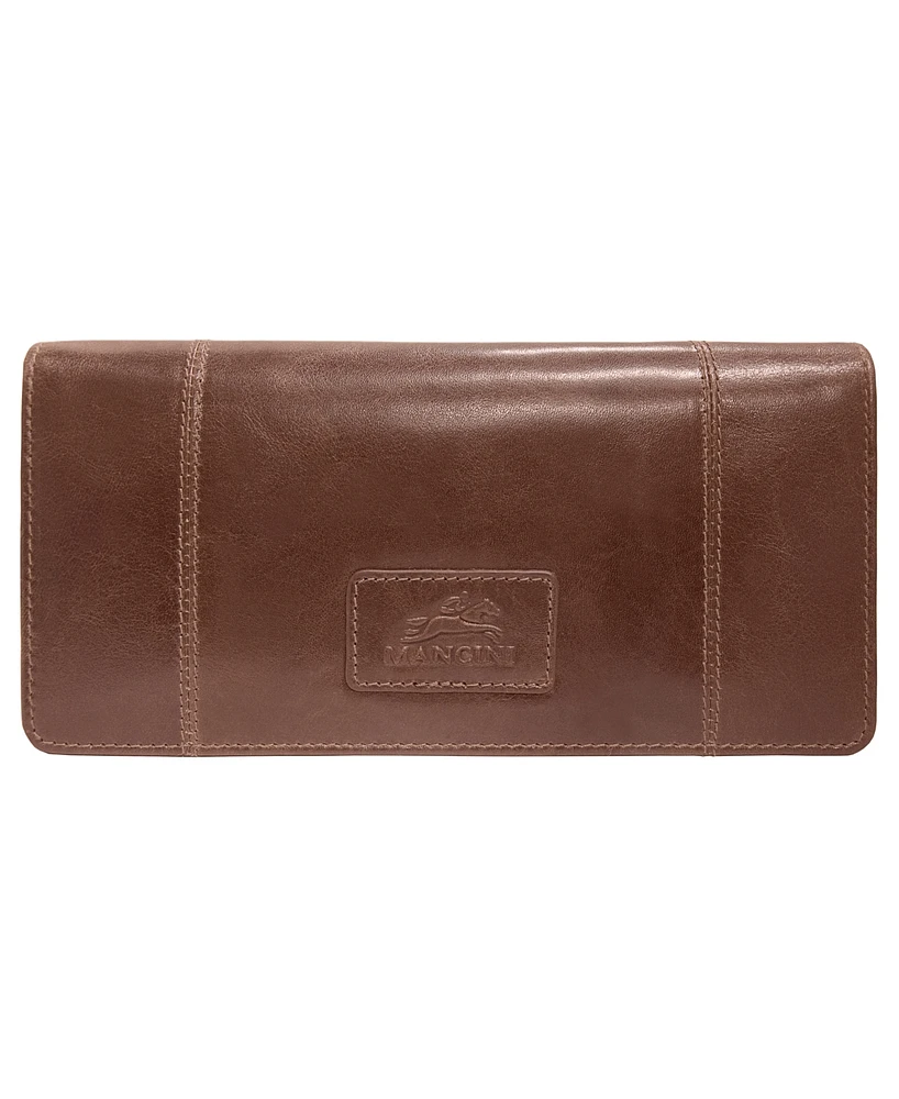 Mancini Casablanca Collection Rfid Secure Ladies Trifold Wallet