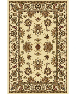 Closeout! Km Home //Ivory Navelli Ivory 5'5" x 8'3" Area Rug