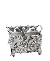 Arthur Court Designs Aluminum Butterfly Flatware Caddy