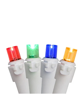 Northlight Set of 100 Multi-Color Wide Angle Led Lights - White Wire