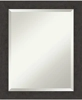 Amanti Art Rustic Plank Framed Bathroom Vanity Wall Mirror, 19.25" x 23.25"