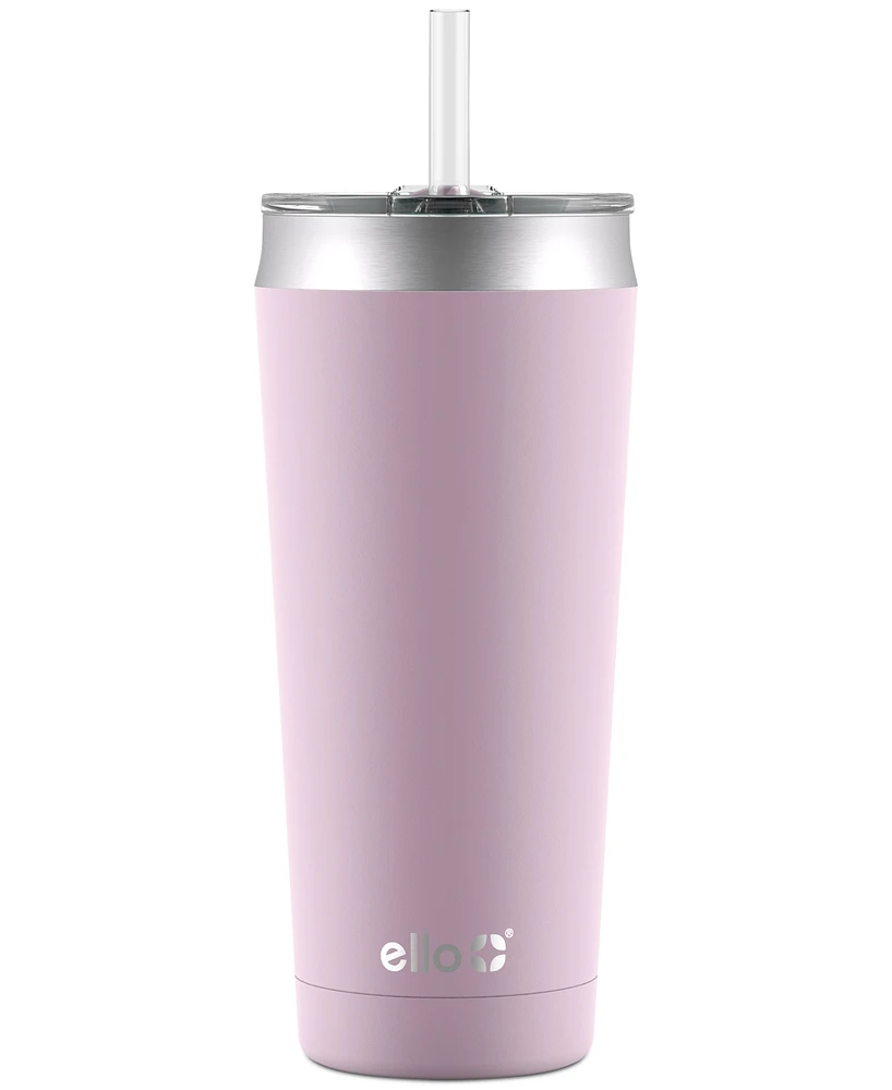 Ello Beacon Stainless Steel Coffee Tumbler, Cashmere Pink