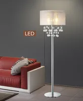 Artiva Usa Charlotte 61" Modern Led Floor Lamp with Bubbles Glass Balls