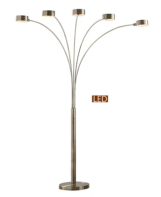 Artiva Usa Micah Led 5-Arch Floor Lamp W/Dimmer