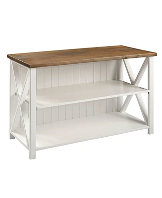 Walker Edison Solid Wood Farmhouse Storage Console