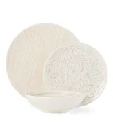 Lenox Textured Neutrals Netting/Vines 12-pc Dinnerware Set, Service for 4