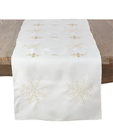 Saro Lifestyle Snowflake Design Runner