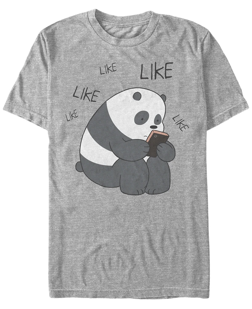 Fifth Sun Men's We Bare Bears Like Texting Short Sleeve T- shirt