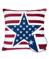 Homey Cozy Sienna Independence Day Decorative Pillow, 20" x 20"
