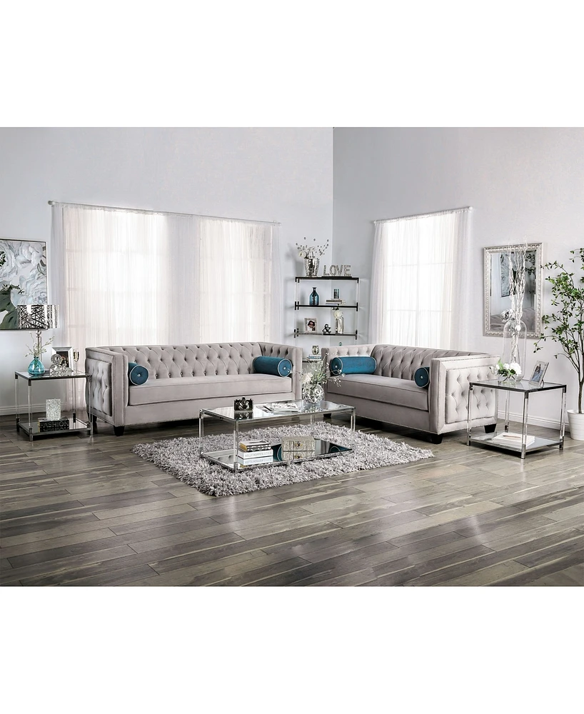 Furniture of America Youngquist Upholstered Love Seat