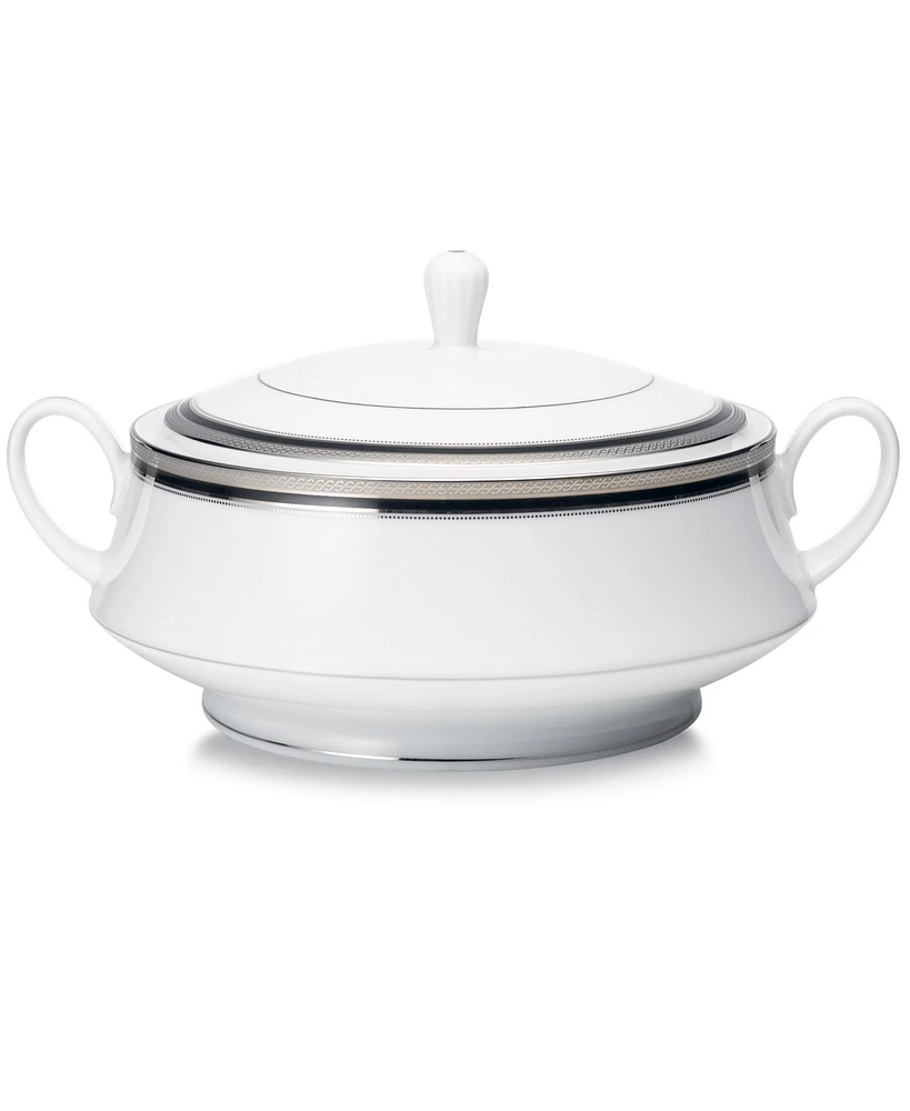 Noritake Austin Platinum Covered Vegetable Bowl