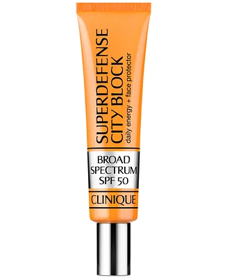 Clinique Superdefense City Block Broad Spectrum Spf 50 Daily Energy + Face Protector, 1.3 oz.