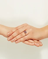 Pink Amethyst (2-1/2 ct. t.w.) & Diamond (1/10 ct. t.w.) in 14k Rose Gold