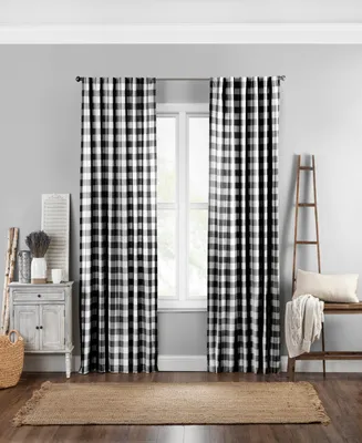 Elrene Home Fashions Farmhouse Buffalo Check Window Curtain