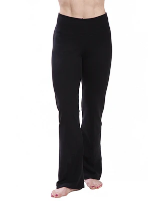 American Fitness Couture Women's High Waist Comfortable Bootleg Yoga Pants