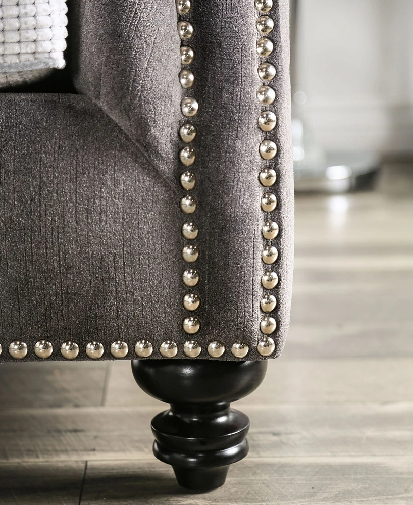 Furniture of America Briarcliffe Upholstered Loveseat