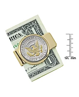 Men's American Coin Treasures Selectively Gold-Layered Presidential Seal Jfk Half Dollar Coin Money Clip