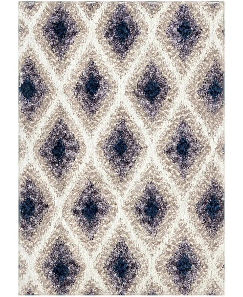 Closeout! Orian Cotton Tail Ikat Diamond Multi 6'7" x 9'6" Area Rug