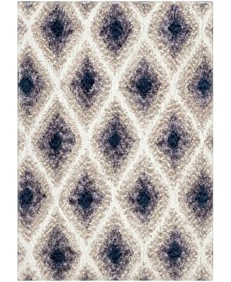 Closeout Orian Cotton Tail Ikat Diamond Multi Rug