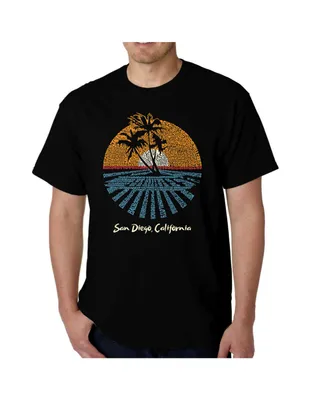 La Pop Art Men's Word - Cities San Diego T-Shirt