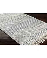 Closeout! Livabliss Farmhouse Tassels Fts-2304 Denim 8' x 10' Area Rug
