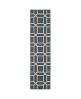 Oriental Weavers Latitude 806B3 Blue 1'10" x 7'6" Runner Rug