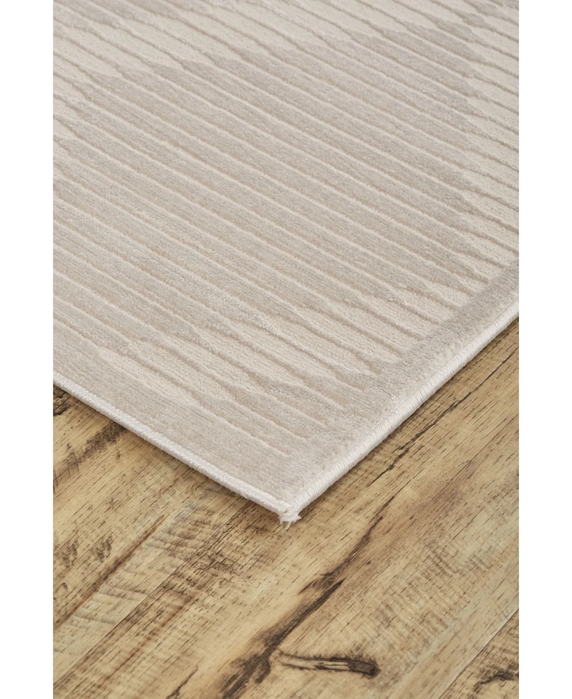 Feizy Prasad R3678 Cream 8' x 11' Area Rug