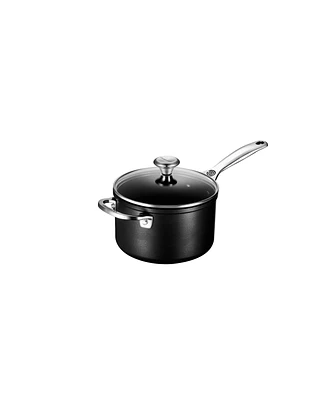 Le Creuset Hard Anodized Aluminum Nonstick -Qt. Saucepan with Lid