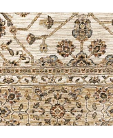 Oriental Weavers Maharaja 1J Ivory and Gold 3'3" x 5' Area Rug