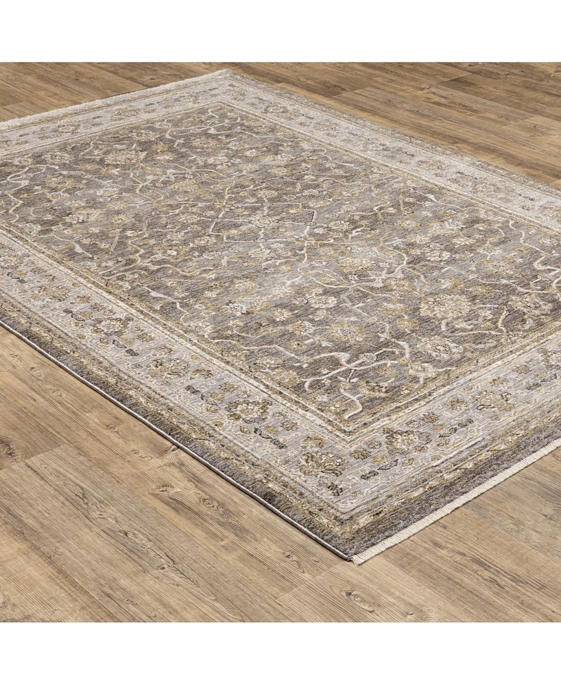 Oriental Weavers Maharaja 40M Beige and Gray 5'3" x 7'6" Area Rug