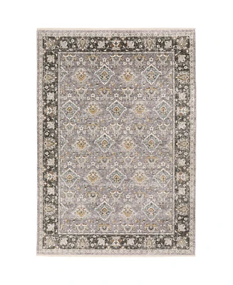 Oriental Weavers Maharaja 91E Gray and Blue 5'3" x 7'6" Area Rug