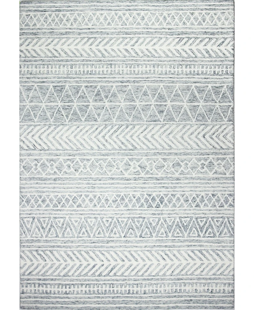 Closeout! Bashian Taron Val-08 Silver 3'6" x 5'6" Area Rug