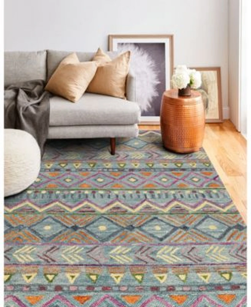 Bashian Taron Val 07 Teal Rug