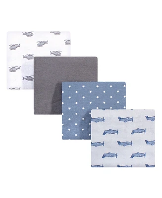 Hudson Baby Boys Cotton Flannel Receiving Blanket Wraps