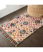 Closeout Nourison Home Nomad Nmd03 Ivory Pink Rug
