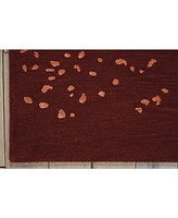 Nourison Home Opaline OPA08 Cinnabar 5'6" x 7'5" Area Rug