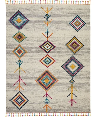 Closeout! Nourison Home Nomad NMD02 Ivory 8'10" x 12' Area Rug