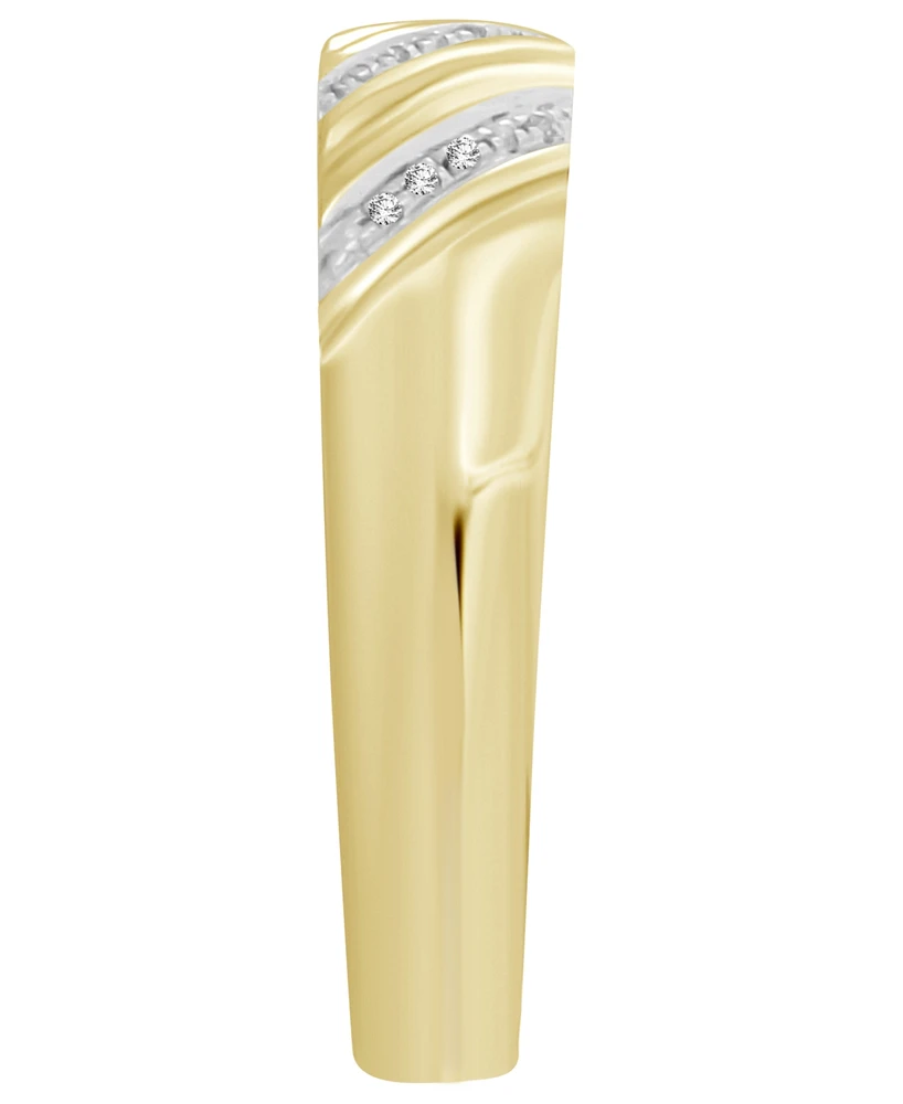Men's Diamond Accent Band in 10K Yellow Gold