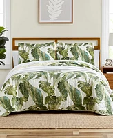 Tommy Bahama Home Fiesta Palms Cotton Reversible 3 Piece Quilt Set