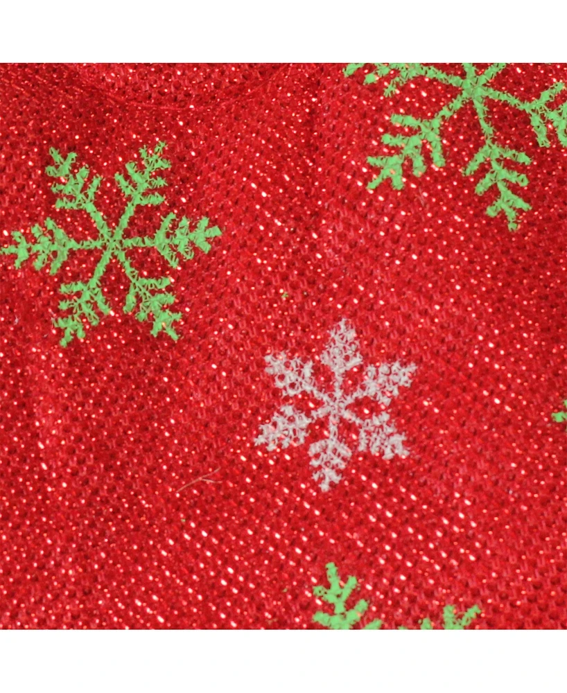 Northlight Metallic with and Snowflakes Mini Christmas Tree Skirt