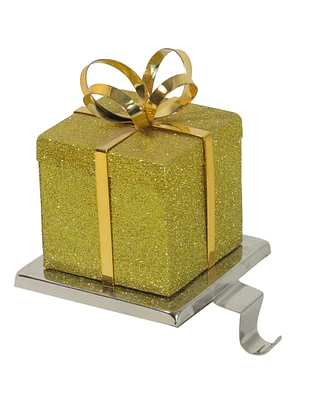 Northlight Glitter Gift Box Christmas Stocking Holder