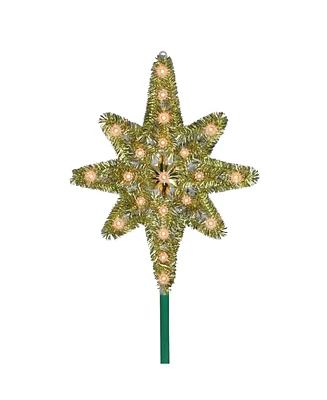 Northlight Lighted Gold Tone Star Of Bethlehem Christmas Tree Topper