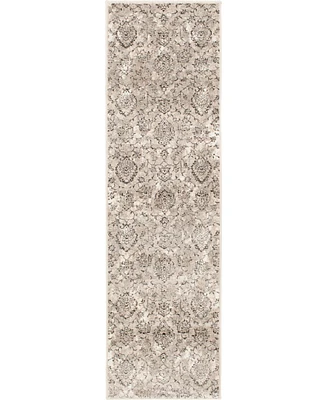Closeout! Portland Textiles Alexia Tago Silver 2' x 7' Runner Rug