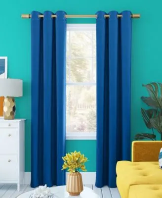Sun Zero Harper Bright Vibes 100 Blackout Grommet Curtain Panel Collection